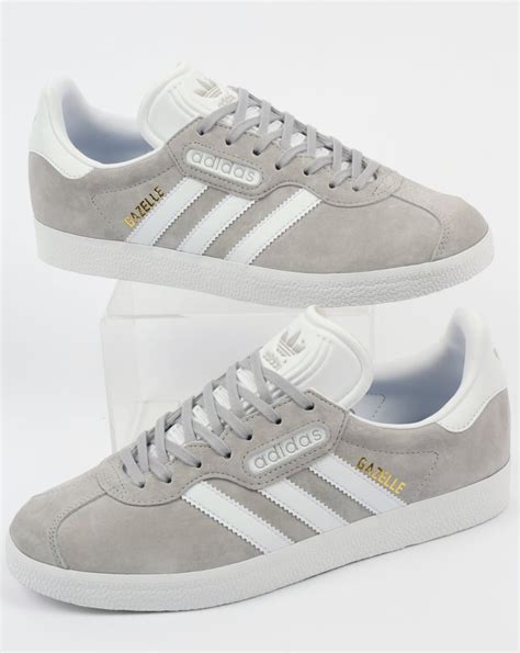 adidas gazelle grey and white